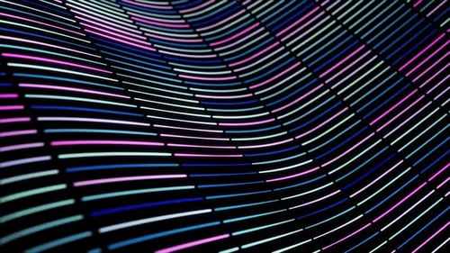 Dynamic Colorful Wavy Lines Abstract Technology Background