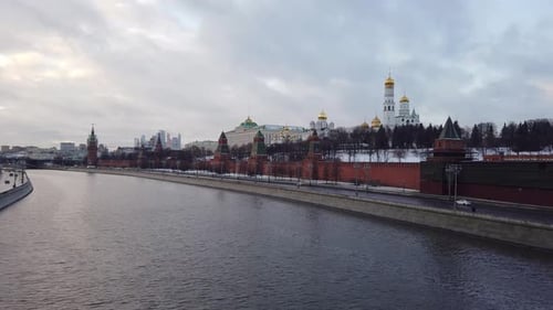 Kremlin Embankment, Moscow Kremlin.