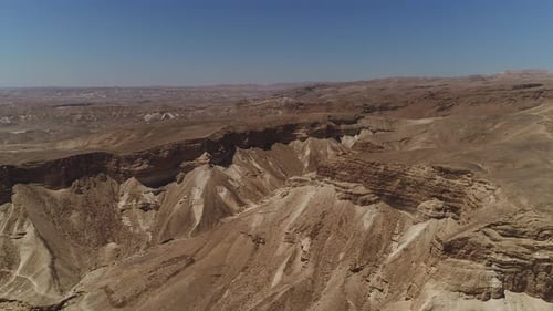 Aerial View of an Arid Desert Landscape