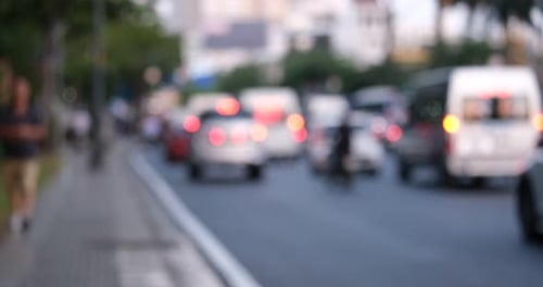 Traffic jams and rush hour in Vietnam