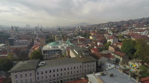 Aerial view of buildings
