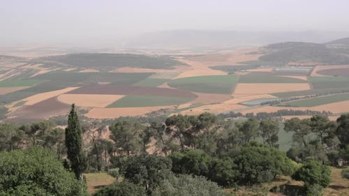 Plain seen from a hill