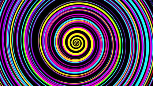 Tunnel à vortex coloré