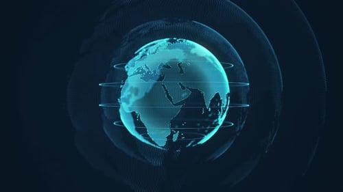 Globales
Weltnetzwerk der Kommunikationstechnologie. Futuristische Erde Globales Kommunikationskonzept