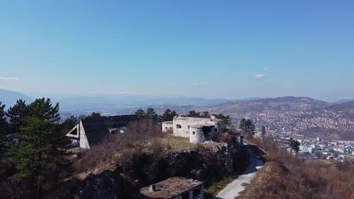 Aerial Shot Of Abandoned Buildings 1