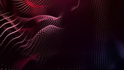 Abstract Fluid Particle Wave Background Animation