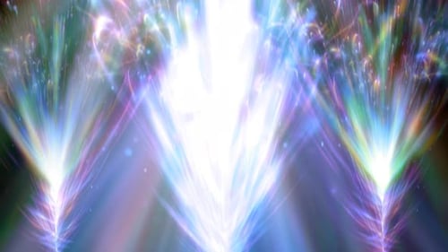 Vibrant Abstract Light Beam Bursts Motion Background