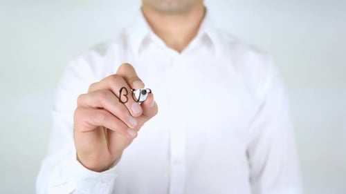 Writing Business Training on Transparent Surface