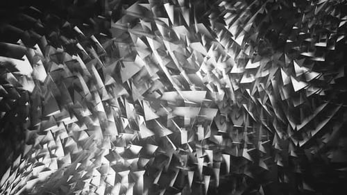 Dynamic Shifting Geometric Triangles Abstract Background Animation