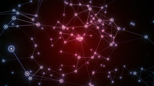 Abstract Digital Network Connections Loop Background