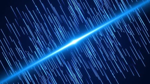 Abstract Blue Digital Data Flow Lines Background Animation