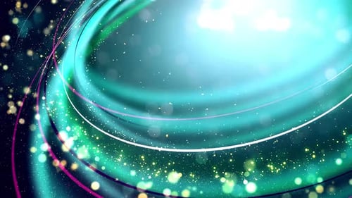 Abstract futuristic motion graphics spiral circles