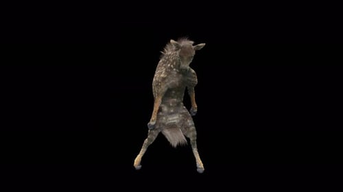 Animated Spotted Deer Dancing on Hind Legs