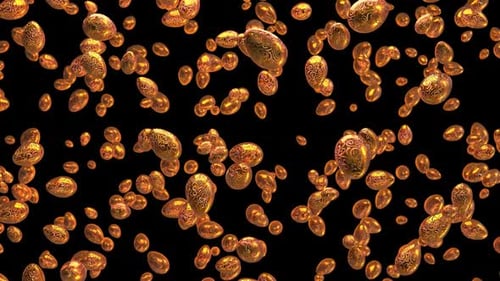 Golden Ornate Easter Eggs Festive Motion Background