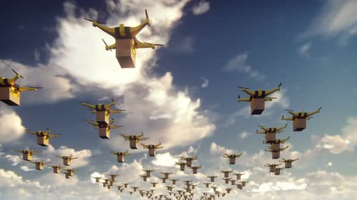 A Fleet of Quadrocopters