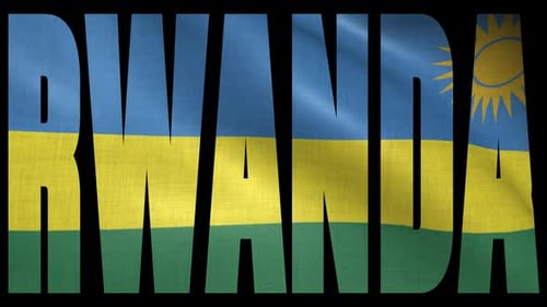 Flagge Ruandas in Ländernamen