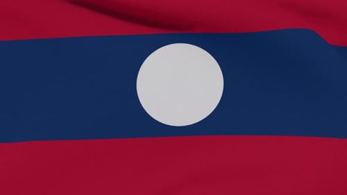 Flagge Laos Patriotismus Nationale Freiheit Seamless Loop