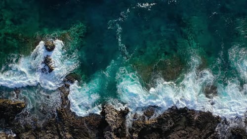 Top View of a Deserted Coast