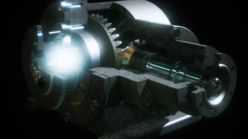 Metal Closeup Gear Box