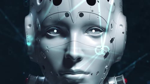 mujer robot, animación mujer ciencia ficción
