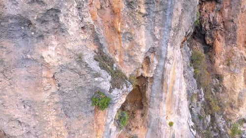 Natural Sandstone Rock Formation Close Up