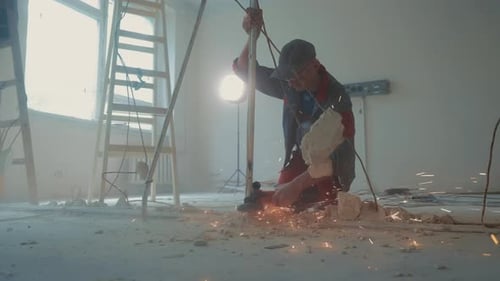 Dismantling of Metal Structures in the Room