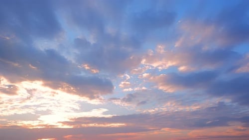 Majestic Clouds Moving in a Beautiful Sky