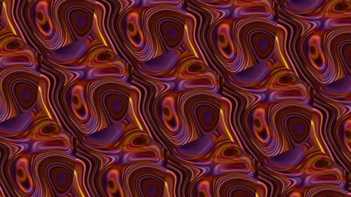 Abstract Hexagon Spinning Shiny Liquid Animated Background