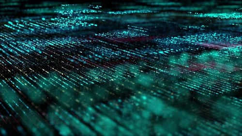 Futuristic Digital Abstract Matrix Particles Grid 03