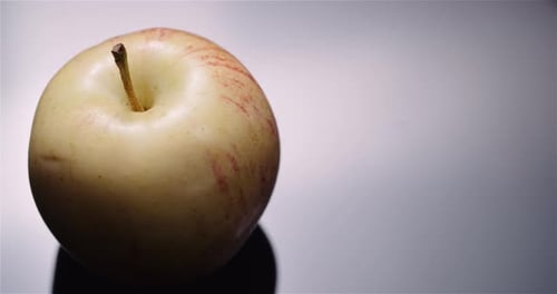 Fresh Apple Isolated on Black Background