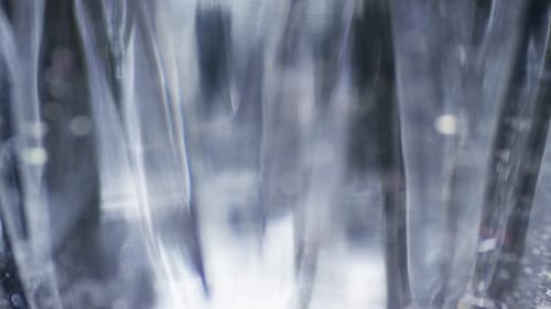 Abstract Light Refraction Through Textured Glass Surface