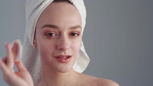 Almohadilla de algodón para limpieza facial para mujer