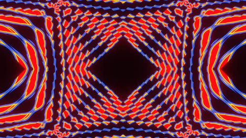 VJ Loop Abstract Orange Pattern 02