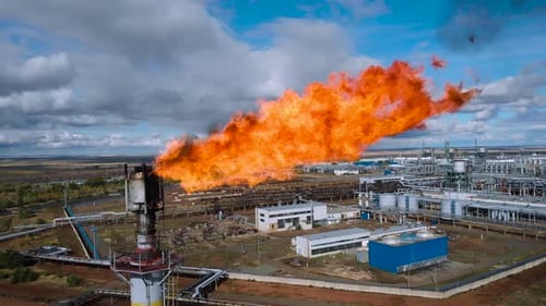 Chemical Industry Cluster. Global Warming Comes From High Greenhouse Gas Emissions.