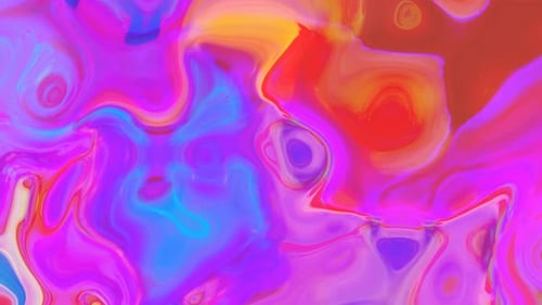 Vibrant Fluid Abstract Color Motion Loop