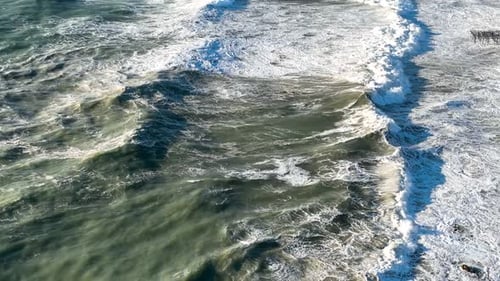 Aerial View Strong Storm Background Turkey Alanya