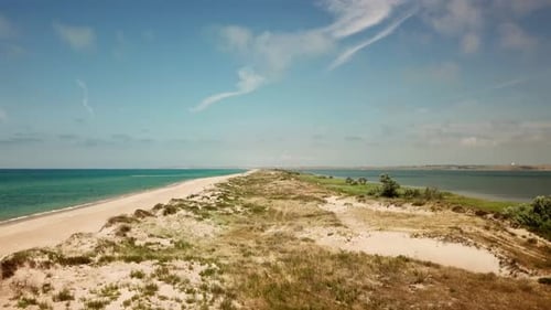 Bugaz Spit - Land Strip Between the Bugaz Estuary and the Black Sea