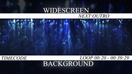 Abstract Flowing Blue Particle Light Trails Background Loop