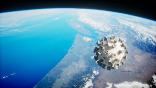 Coronavirus COVID-19 on the Earth Orbit