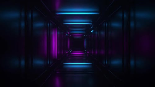Flickering Neon Tunnel Loop