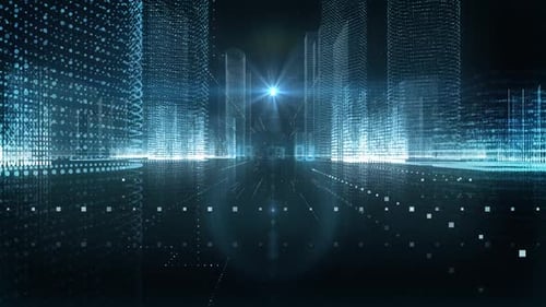 Skyscrapers Digital City Tech Word Arbitrage