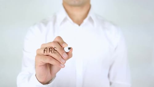 Man Writes Are You Living Your Dream Message