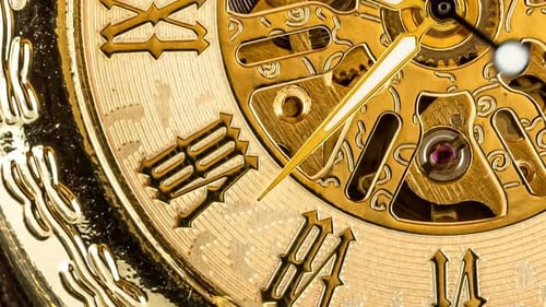 Antique Clock Dial Close-up. Vintage Pocket Watch