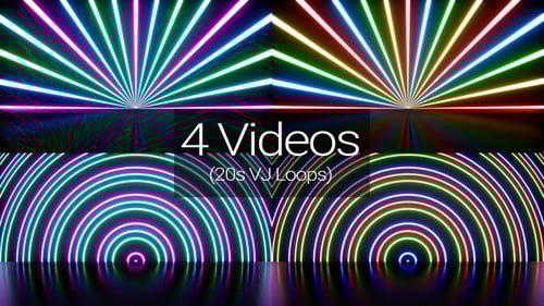 Colorful Lights Floor Background VJ Loop Pack