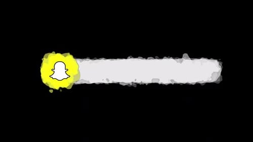 Sketchy Snapchat Logo Lower Third Reveal Animation