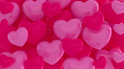 Pink and Red Hearts Romantic Transition