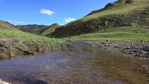 Landscapes of Mountain and River in Mongolia