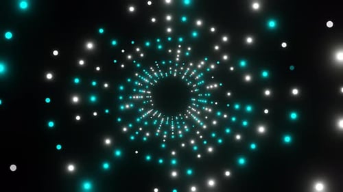 Animation abstraite de l'égaliseur de boucle vj bleu et blanc