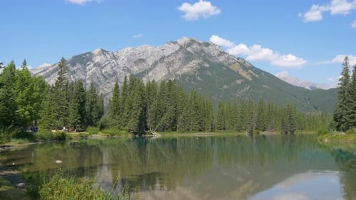 Lake and mountains