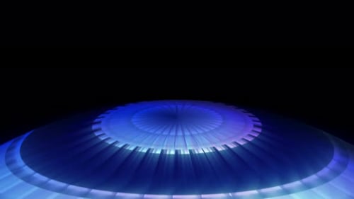 Floor Circle Light Rays 02